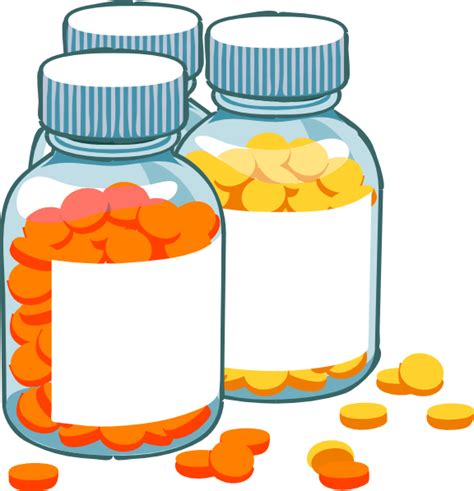 Blank Pill Bottles Clip Art at Clker.com - vector clip art online, royalty free & public domain