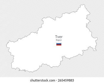 Map Tver Region Russia Stock Vector (Royalty Free) 265459883 | Shutterstock