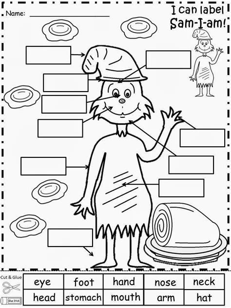 Preschool Printable Dr Seuss Worksheets