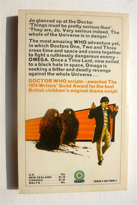 Three Doctors 1st edition back cover - Nov 1975 - Cover by Chris ...