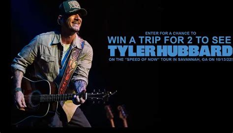 Tyler Hubbard Concert Tour Giveaway: Win A Trip & Free Tickets ...