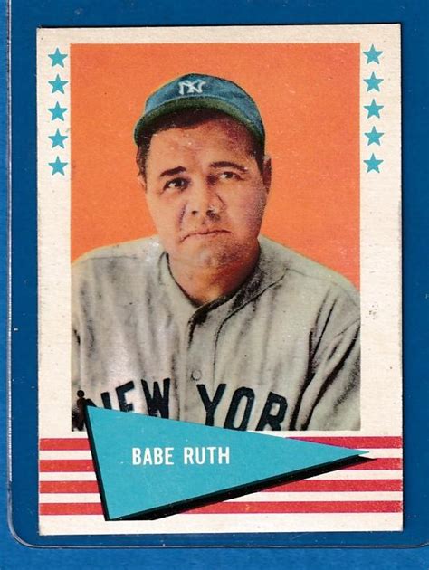 1961 Fleer # 75 Babe Ruth [#] (Yankees)