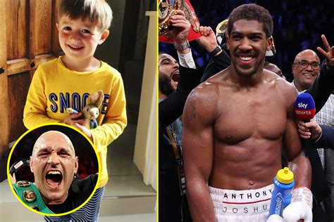 Tyson Fury's three-year-old son wants to fight Anthony Joshua and says ...