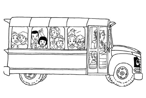 Magic School Bus Coloring Pages Free