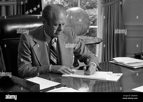 American President Gerald R. Ford during his presidency Stock Photo - Alamy