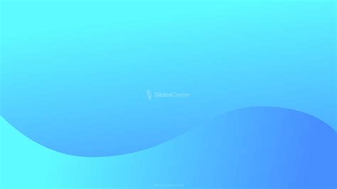 Gradient Wave in Blue Tones PPT Background