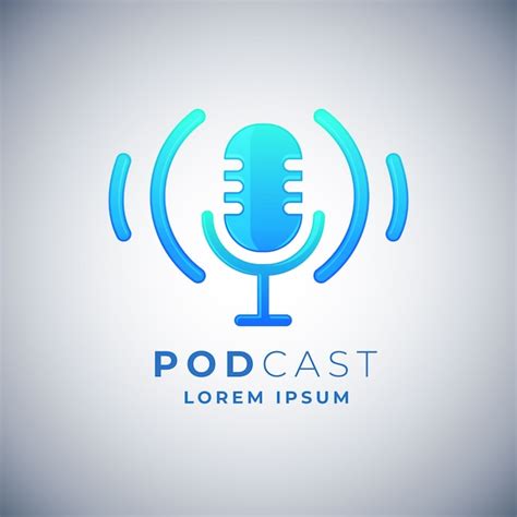 Free Vector | Detailed podcast logo template