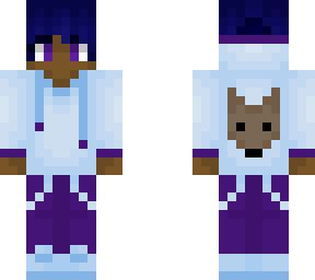 Blue Wolf Hoodie | Minecraft Skins