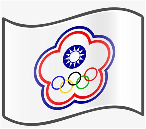 The Chinese Taipei Olympic Flag - Olympic Games Transparent PNG ...