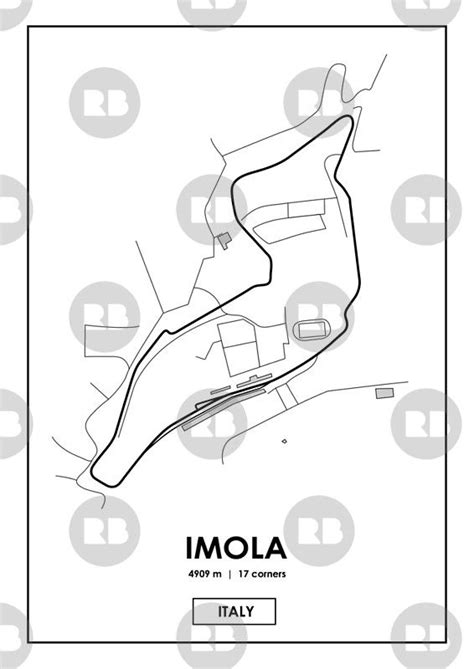 the map for imola in italy