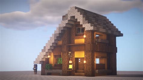 MINECRAFT : How to build a wooden house Minecraft Map