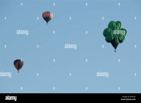 Hot air balloons at Dansville NY USA balloon festival Stock Photo - Alamy