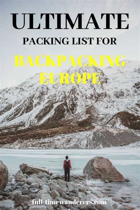 Backpacking Europe Packing List | IUCN Water