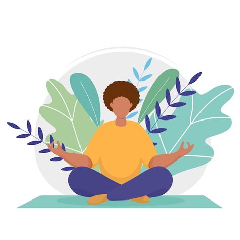 Premium Vector | Illustration for yoga meditation and healthy lifestyle