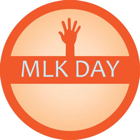 Martin Luther King Jr. Day Logo Text Orange for MLK Day free download - , 1.11MB