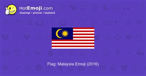 Malaysia Flag Emoji