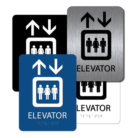 Elevator Sign with Braille | Alpha Dog ADA Signs