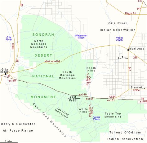 Sonoran Desert National Monument Map - Tourist Map Of English