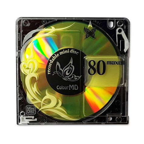 Maxell MiniDisc yellow 80 minutes - Retro Style Media