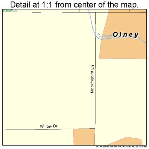 Olney Texas Street Map 4854000