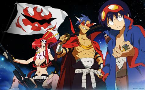 800x600 resolution | three anime character digital wallpaper, anime, Tengen Toppa Gurren Lagann ...