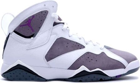 Air Jordan 7 (VII) Retro White / Varsity Purple - Flint Grey | SneakerFiles