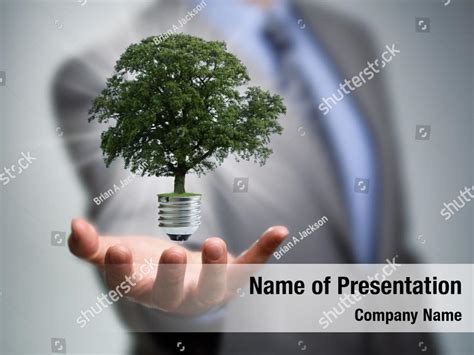 Sustainability businessman hand PowerPoint Template - Sustainability businessman hand PowerPoint ...