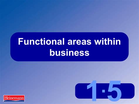 Functional areas