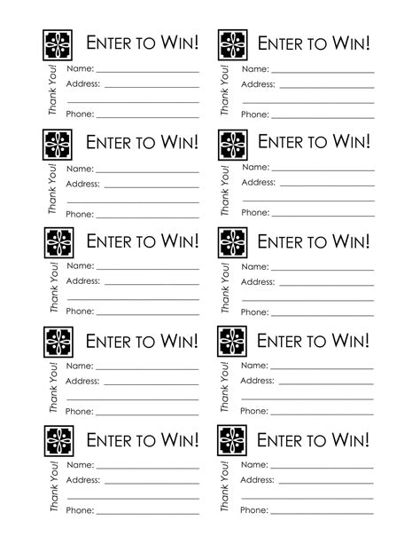 Free Printable Raffle Ticket Templates [Word, Excel, PDF] With Numbers