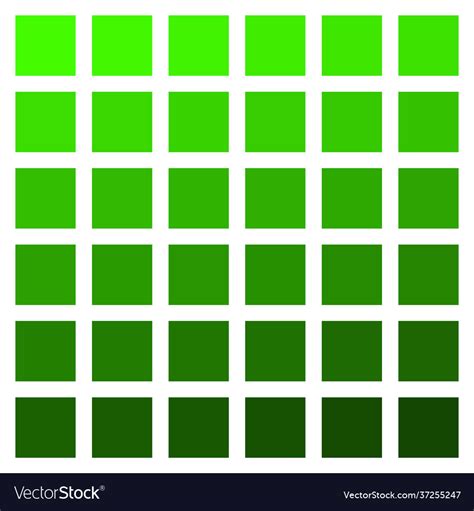 Green color palette vegetation grass Royalty Free Vector