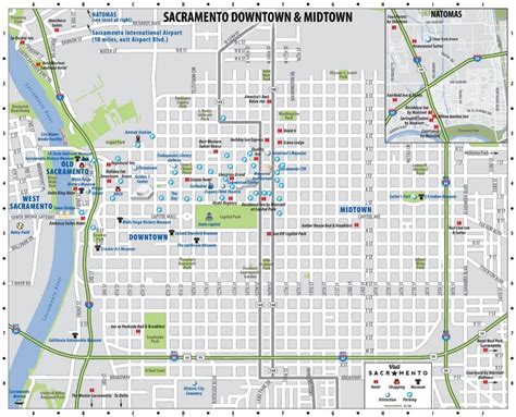 Detailed map of Downtown Sacramento - Ontheworldmap.com