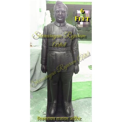 Marble Black 6 feet Netaji Subhas Chandra Bose Statue, For Interior Decor at Rs 90000 in Jaipur