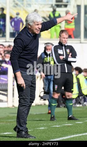 Atalanta head coach Piero Gasperini after receiving red card during the match Atalanta v ...