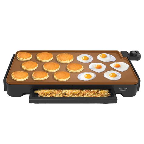 Bella Indoor Electric Extra Large Ceramic Griddle with Integrated ...