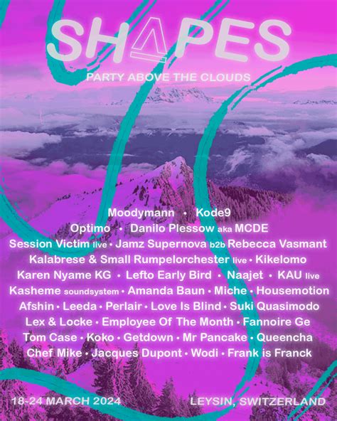 Shapes Festival Leysin 2024 at Leysin Ski Resort, Suisse