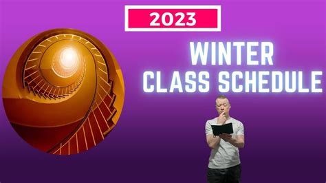 Announcing Winter Class Schedule 2023 - YouTube