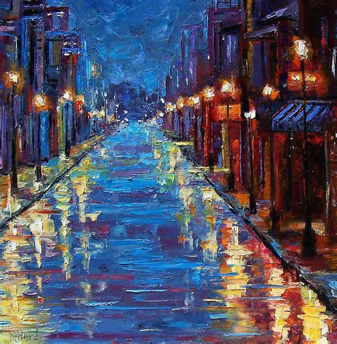 New Orleans Bourbon Street Painting by Debra Hurd