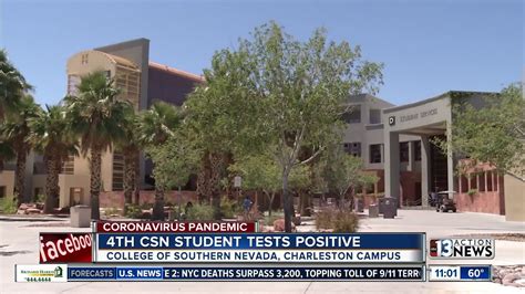 Fourth College of Southern Nevada student tests positive for COVID-19 - YouTube