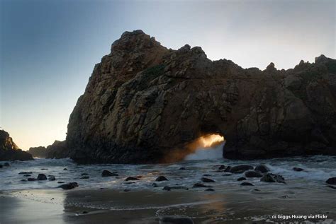 Pfeiffer Beach Keyhole Rock - a look at the varying moods found here