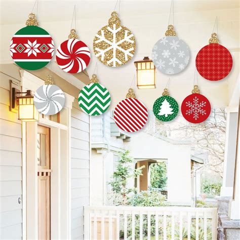 Hanging Ornaments Outdoor Holiday Hanging Porch and Tree - Etsy India