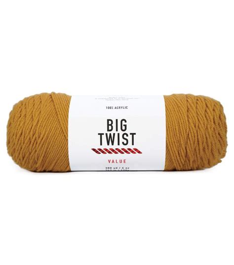 6oz Medium Weight Acrylic 380yd Value Yarn by Big Twist | JOANN | Big ...