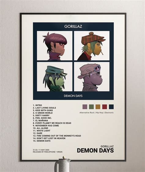 Gorillaz - Demon Days Album Cover Poster, Gorillaz Wallpaper | Architeg ...