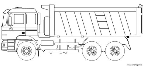 Coloriage dump camion - JeColorie.com