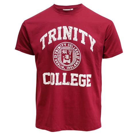 Trinity College - Trinity College Burgundy/White Trinity College Seal Tee-Shirt - Walmart.com