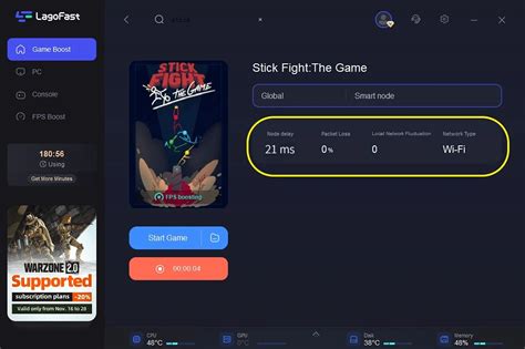 Game Booster for Stick Fight: The Game, Get Rid of Lag in Game