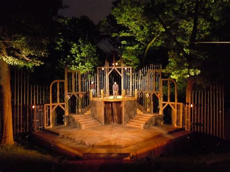 Outdoor Winter's Tale set | Stage set design, Set design theatre, Scenic design