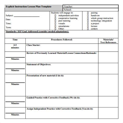 FREE 18+ Teacher Lesson Plan Templates in PDF | Word