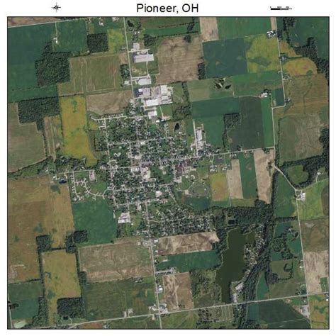 Aerial Photography Map of Pioneer, OH Ohio