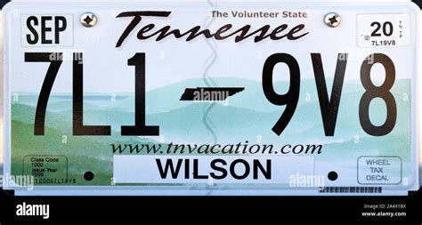 Tennessee license plate hi-res stock photography and images - Alamy