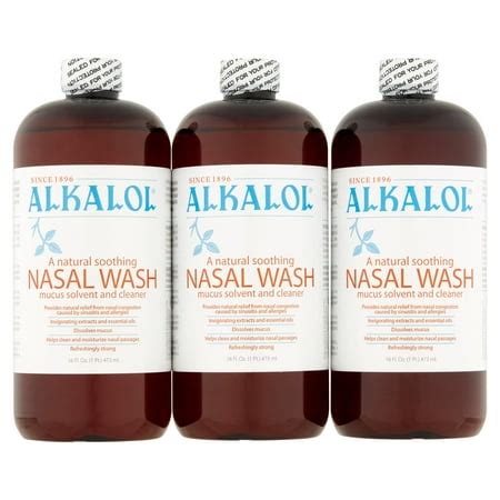 ALKALOL Original Nasal Wash, 16 fl oz, (Pack of 3) - Walmart.com